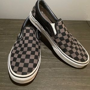Vans checkerboard slip ons size 7.5